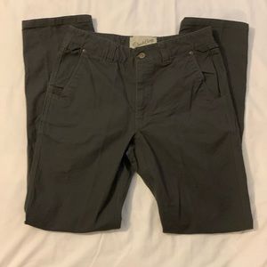 Duck Camp Men’s Brush Pants size 32T, dark olive